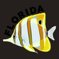 Florida Butterfly Fish, Tropical Coral Marine Animal Tank Top | Artistshot