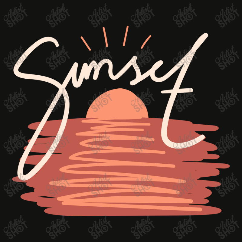 Sunset Scorecard Crop Tee by Words Art | Artistshot