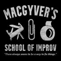 Macgyver's School Of Improv (2) Long Sleeve Baby Bodysuit | Artistshot