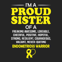 Proud Sister Of An Endometriosis Awareness Warrior 3/4 Sleeve Shirt | Artistshot