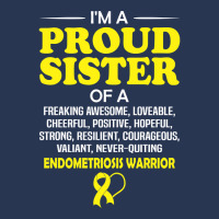 Proud Sister Of An Endometriosis Awareness Warrior Men Denim Jacket | Artistshot