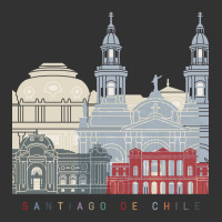 Santiago De Chile V2 Skyline Poster Baby Bodysuit | Artistshot