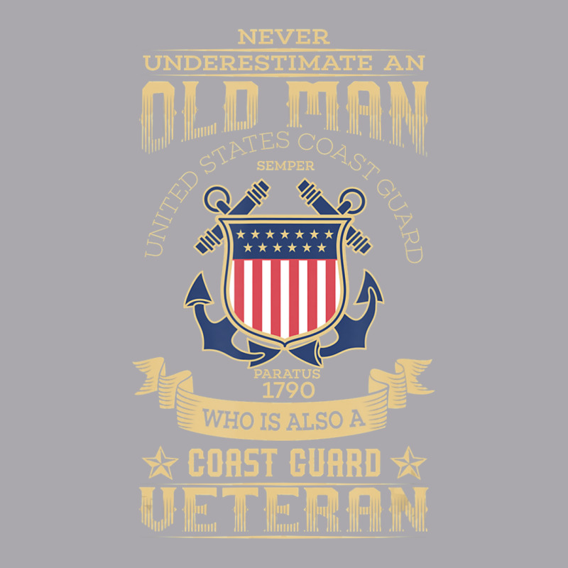 Mens Never Underestimate An Old Man Coast Guard Gif Youth 3/4 Sleeve | Artistshot