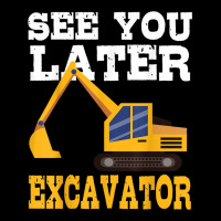 Funny Excavator  See You Later Excavator Toddler Kids Men's Long Sleeve Pajama Set | Artistshot