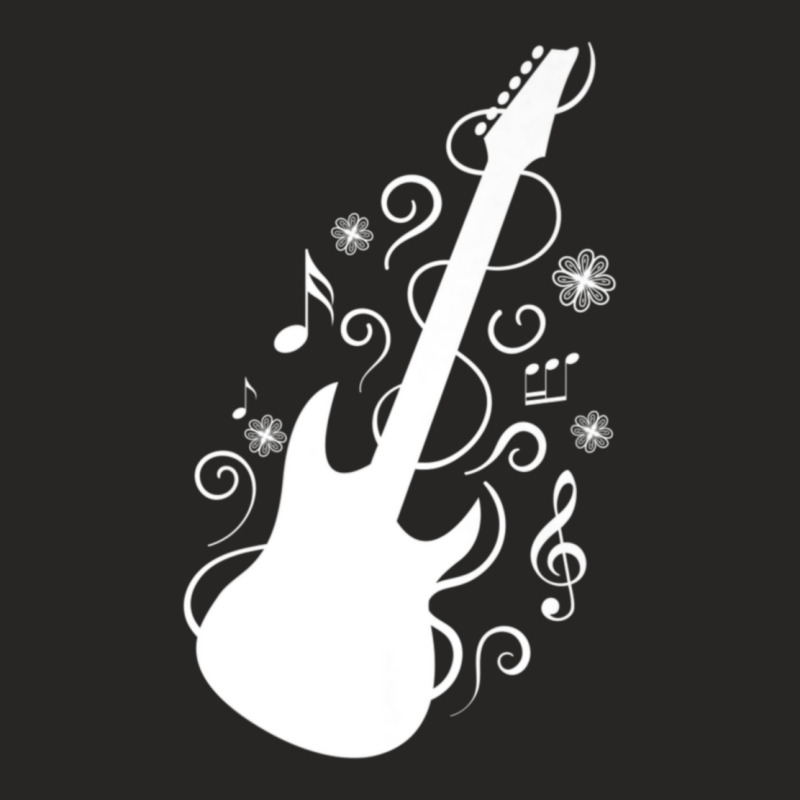 Guitar Music Rock Musical Instrument Ladies Fitted T-Shirt by KelliBrimner | Artistshot