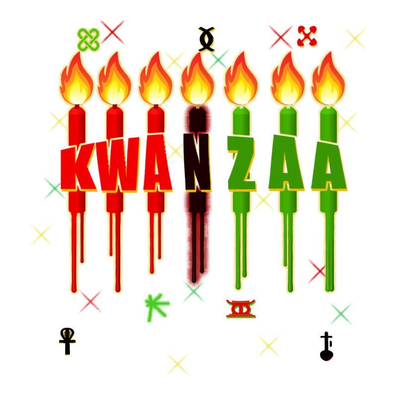 Kwanzaa Kinara Set Dripping Candles Symbols Seven Principles Pullover V-Neck Tee by kadejahdomenick | Artistshot