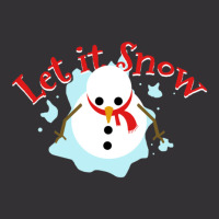 Let It Snow Winter Christmas Winter Snowman Vintage Hoodie | Artistshot