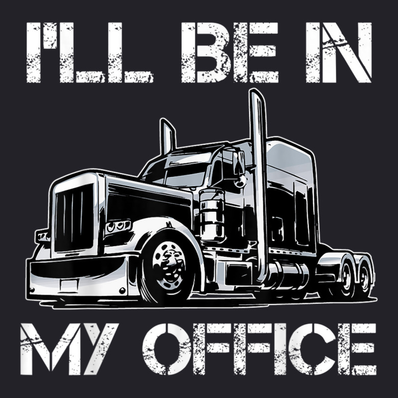 Funny I'll Be In My Office Costume Driver Trucker Gift Dad Unisex Sherpa-lined Denim Jacket | Artistshot