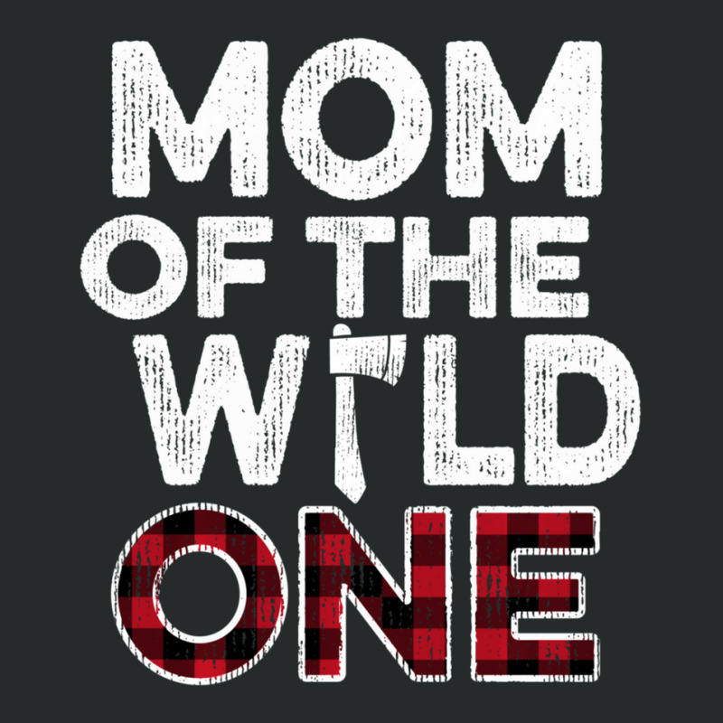 Mom Of The Wild One Lumberjack First Birthday Baby Shower Women's Triblend Scoop T-shirt by yumgaugeteuda | Artistshot