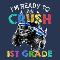 Funny I'm Ready To Crush 1st Grade Monster Truck Back To Sch Men Denim Jacket | Artistshot
