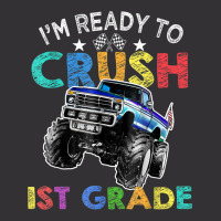 Funny I'm Ready To Crush 1st Grade Monster Truck Back To Sch Vintage Hoodie And Short Set | Artistshot