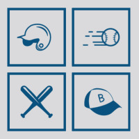 Baseball Stickers With Ball, Helmet, Cap And Bats Women's Triblend Scoop T-shirt | Artistshot