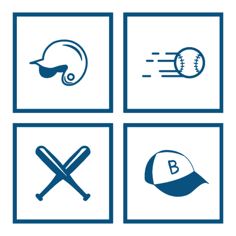 Baseball Stickers With Ball, Helmet, Cap And Bats Crop Top by Reginaisa | Artistshot