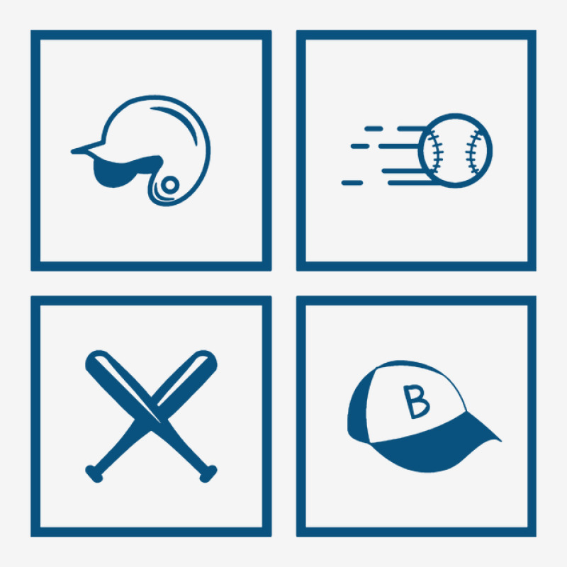 Baseball Stickers With Ball, Helmet, Cap And Bats Ladies Polo Shirt by Reginaisa | Artistshot