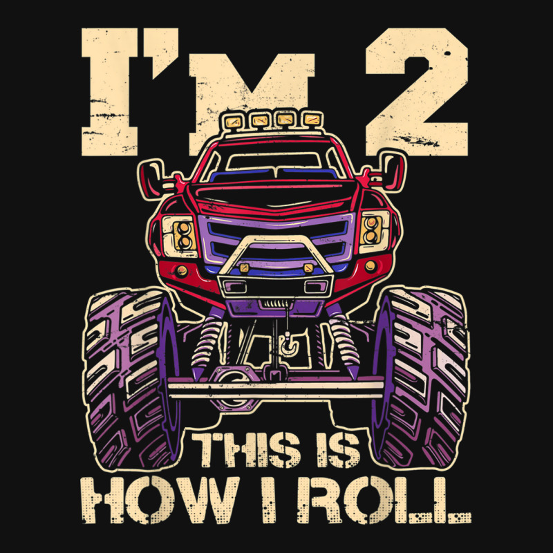 Funny Kids Monster Truck 2nd Birthday Party  Gift All Over Men's T-shirt | Artistshot