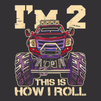 Funny Kids Monster Truck 2nd Birthday Party  Gift Vintage Hoodie | Artistshot