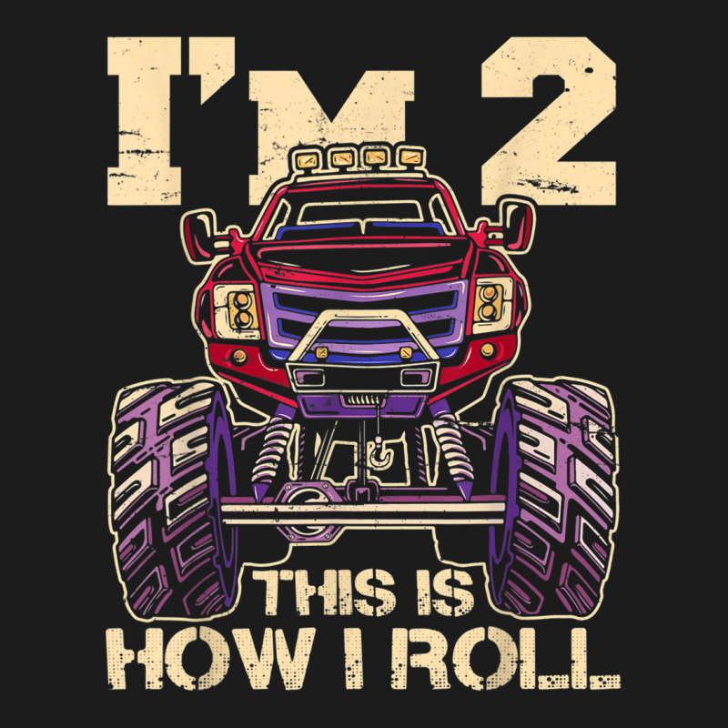 Funny Kids Monster Truck 2nd Birthday Party  Gift Hoodie & Jogger Set | Artistshot