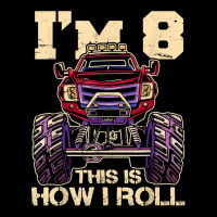 Funny Kids Monster Truck 8th Birthday Party  Gift Men's Long Sleeve Pajama Set | Artistshot