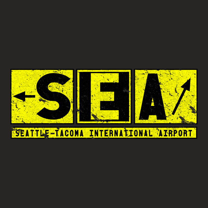 Sea Seatac Seattle Tacoma Airport Code Taxiway Sign Vintage Ladies Fitted T-Shirt by Jerhogen528 | Artistshot