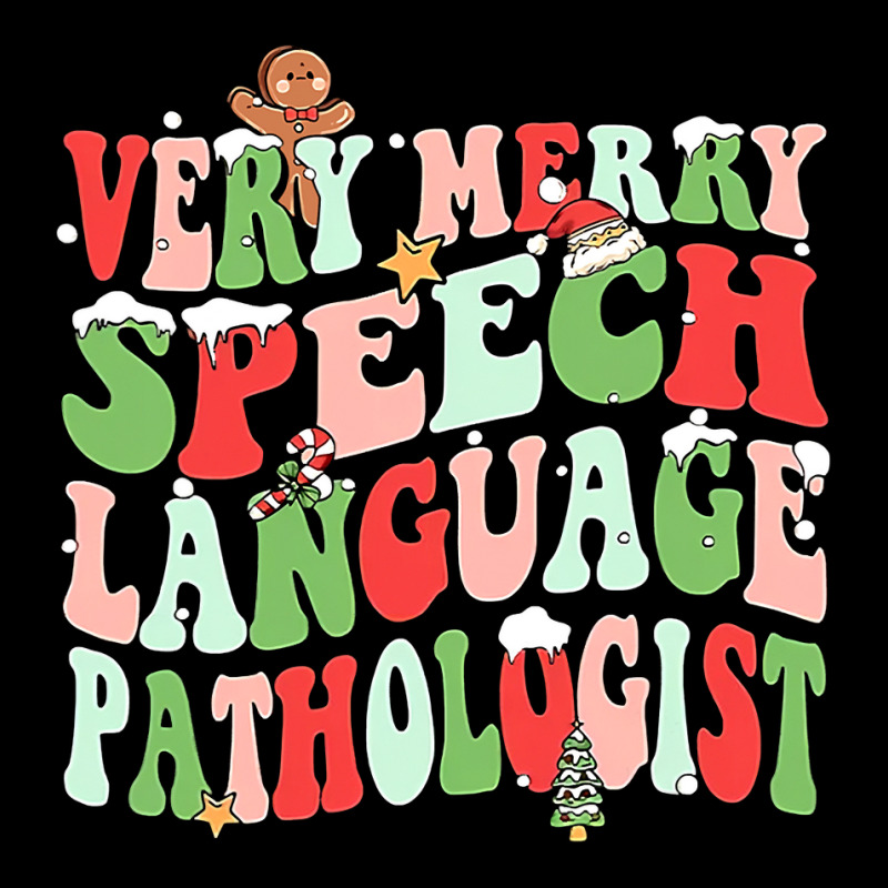 One Very Merry Speech Language Pathologist Slp Christmas T Sweatshirt Long Sleeve Shirts by keishawnredner | Artistshot