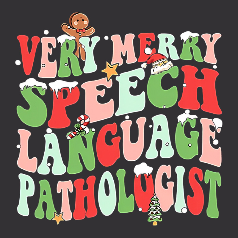 One Very Merry Speech Language Pathologist Slp Christmas T Sweatshirt Vintage Hoodie And Short Set by keishawnredner | Artistshot