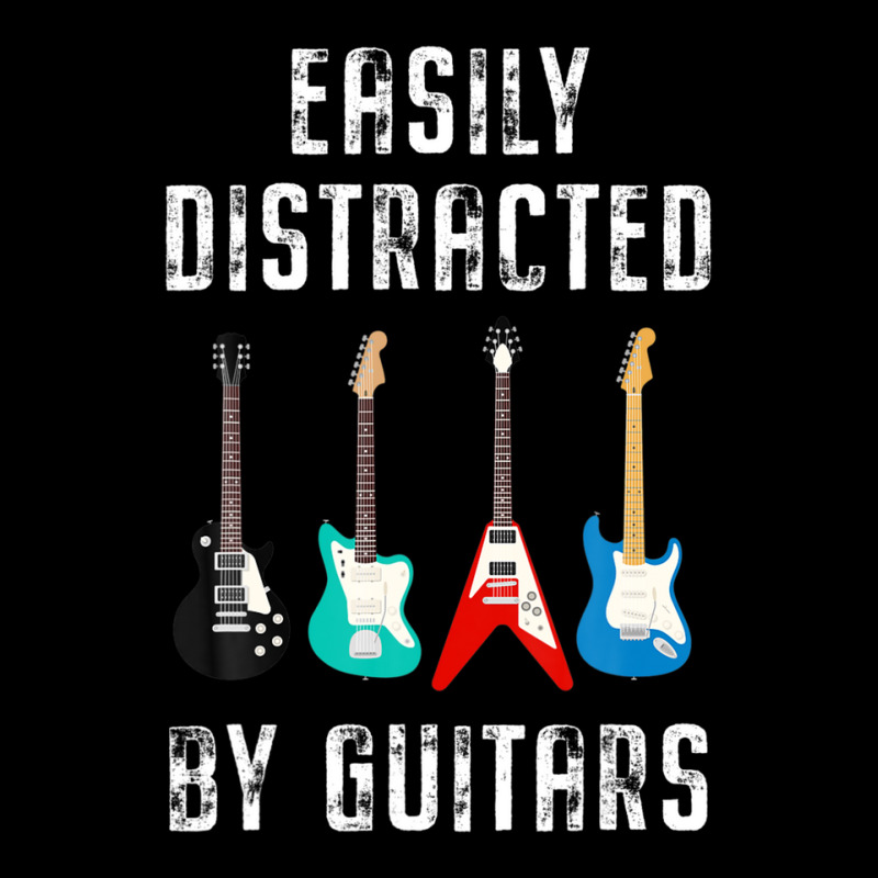 Vintage Music Easily Distracted Guitars String Instrument Baby Tee | Artistshot