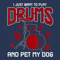 Pet Dog Drummer Drumsticks Gift Music Drums Ladies Denim Jacket | Artistshot