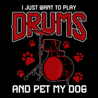 Pet Dog Drummer Drumsticks Gift Music Drums Cropped Hoodie | Artistshot