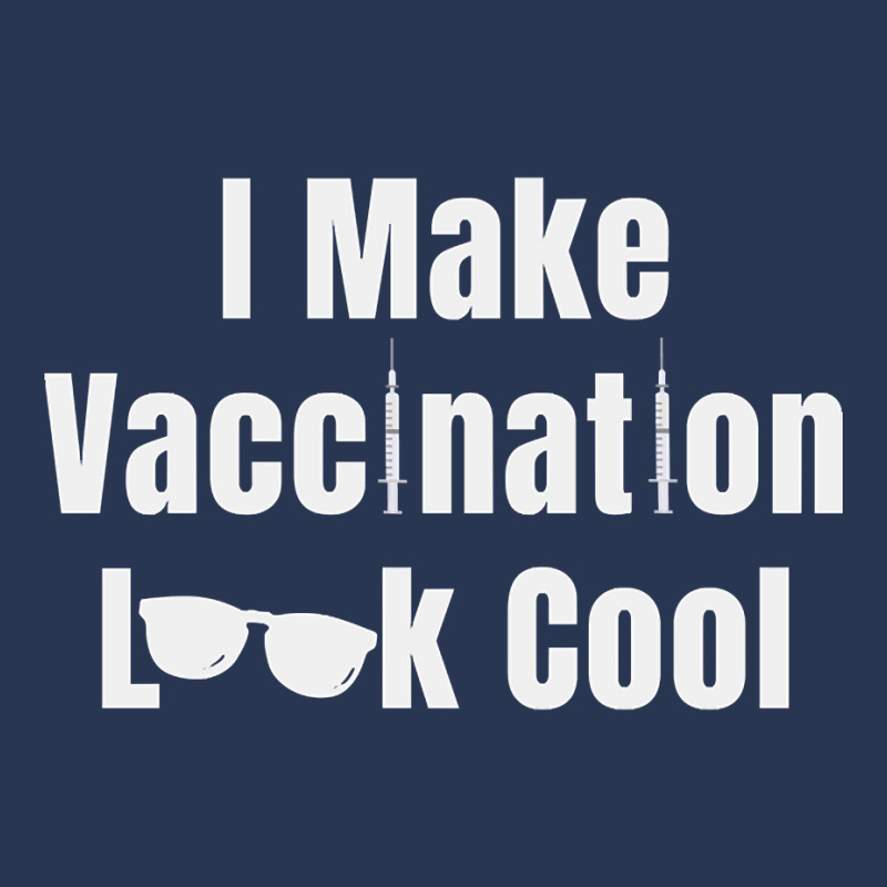 I Make Vaccination Look Cool Men Denim Jacket by greggjvandervor | Artistshot