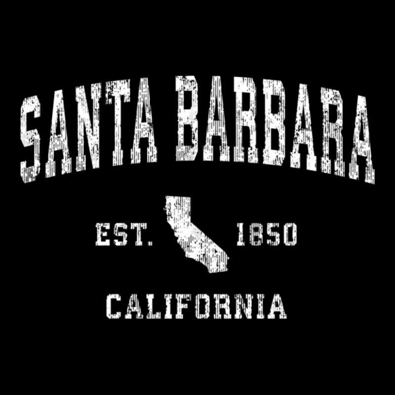 Santa Barbara California Ca Vintage Athletic Sports Fleece Short by bummercaught | Artistshot