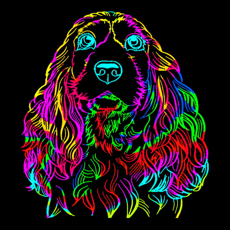 Cocker T  Shirt Colorful Cocker Spaniel Dog T  Shirt Maternity Scoop Neck T-shirt by greenholttroy502 | Artistshot