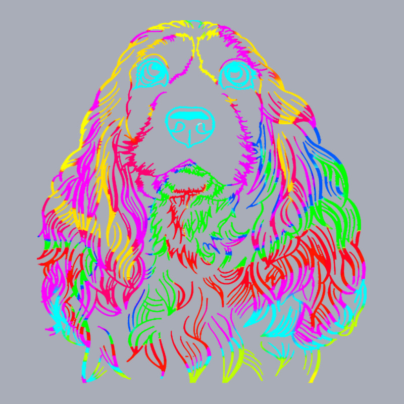 Cocker T  Shirt Colorful Cocker Spaniel Dog T  Shirt Tank Dress by greenholttroy502 | Artistshot