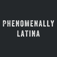 Distressed Phenomenally Latina Men Womens Kids Awareness Crewneck Sweatshirt | Artistshot