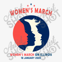 Women's March On Illinois Ladies Fitted T-shirt | Artistshot