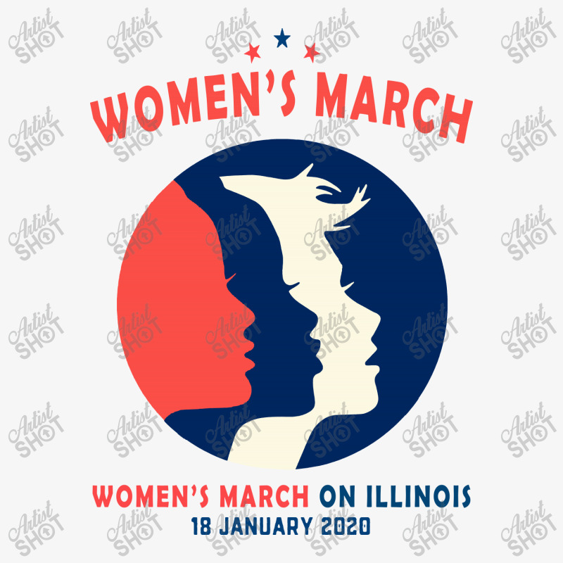 Women's March On Illinois Ladies Fitted T-Shirt by Creative Tees | Artistshot