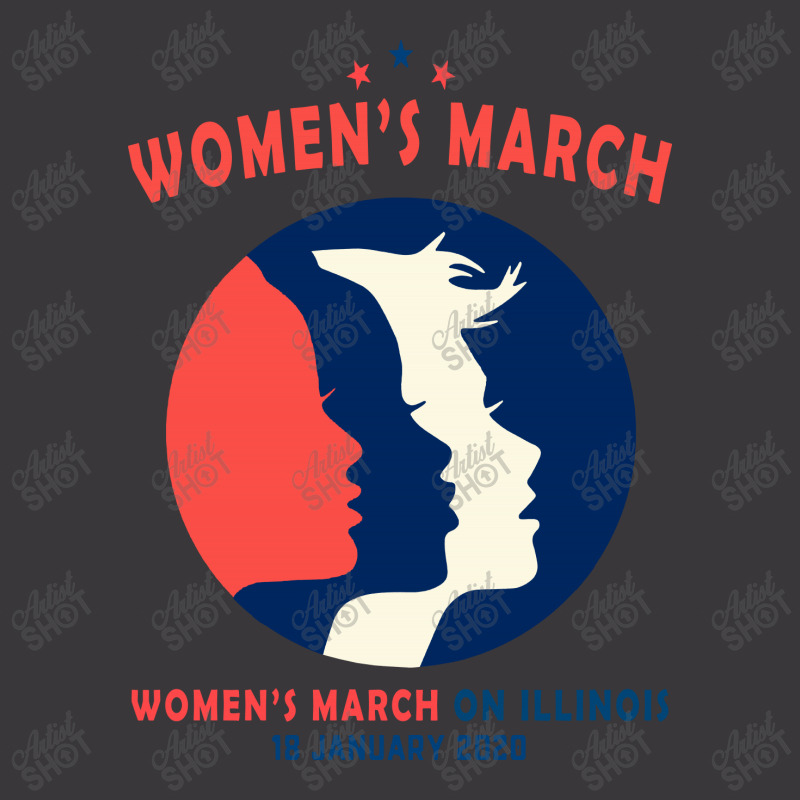 Women's March On Illinois Ladies Curvy T-Shirt by Creative Tees | Artistshot