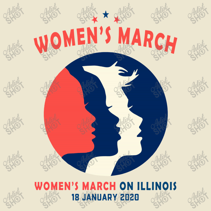 Women's March On Illinois Cropped Hoodie by Creative Tees | Artistshot