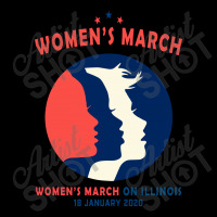 Women's March On Illinois Cropped Sweater | Artistshot