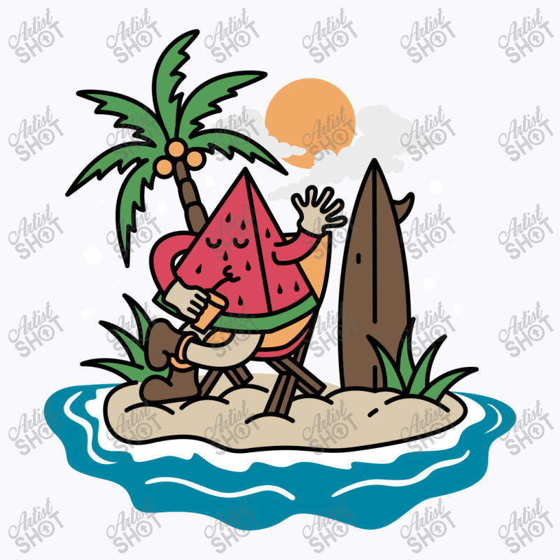 Watermelon Beach T-shirt | Artistshot