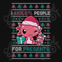 Cute Christmas Axolotl I Axolotl People For Presents Landscape Canvas Print | Artistshot