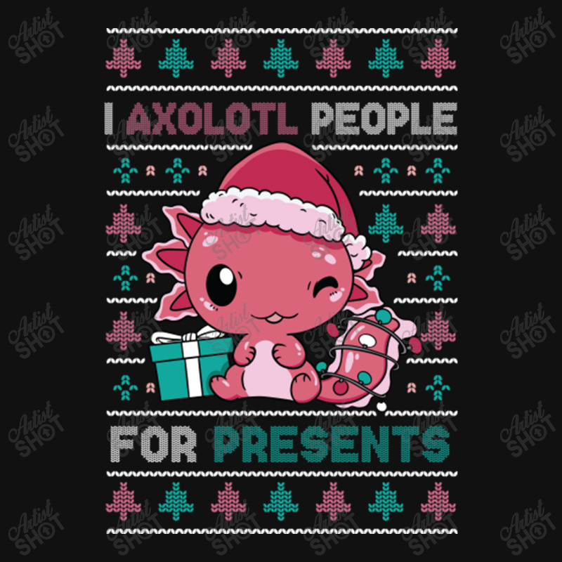 Cute Christmas Axolotl I Axolotl People For Presents Landscape Canvas Print | Artistshot