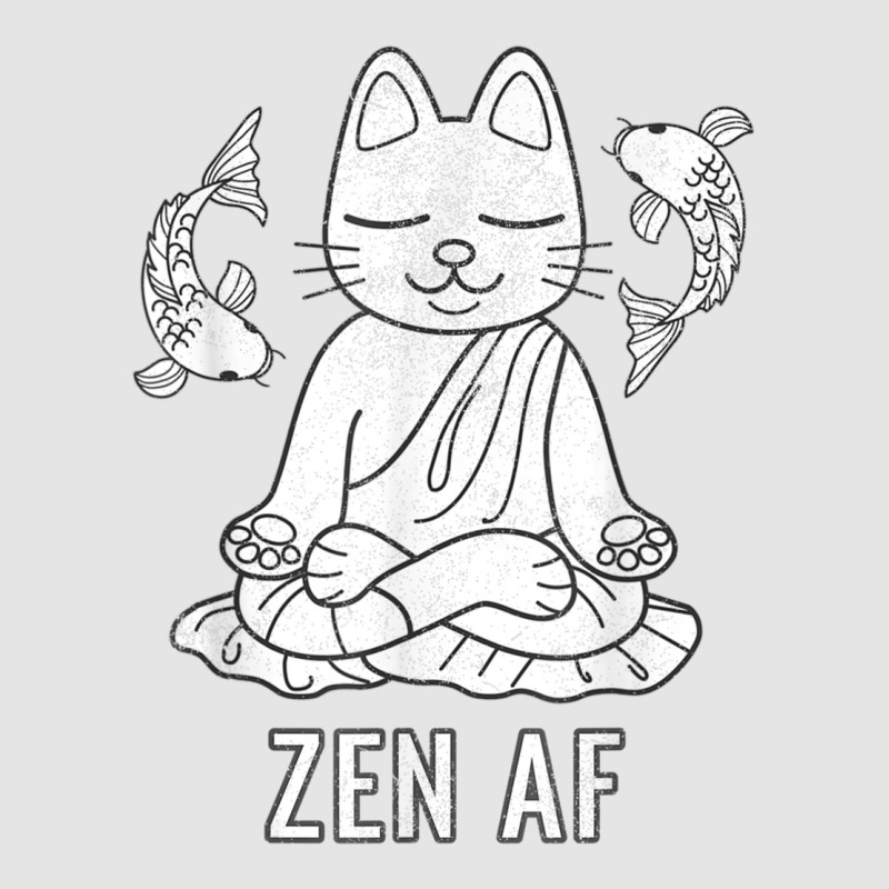 Zen Af Funny Meditating Cat Spiritual Yoga Gift For Women Exclusive T-shirt | Artistshot