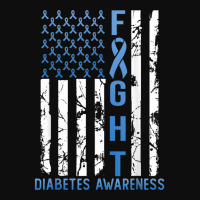 Support Fight Usa Flag Type 2 Type 1 Diabetes Awareness Crop Top | Artistshot