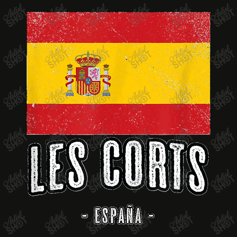 Les Corts Spain Es Flag City Top Bandera Ropa Scorecard Crop Tee by JOHNDTROUTMAN | Artistshot