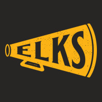 Vintage Megaphone Edmonton Elks Yellow Elks Wordmark Ladies Fitted T-shirt | Artistshot