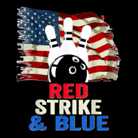 Patriotic Bowling 4th Of July Red Strike & Blue Usa Flag Pocket T-shirt | Artistshot