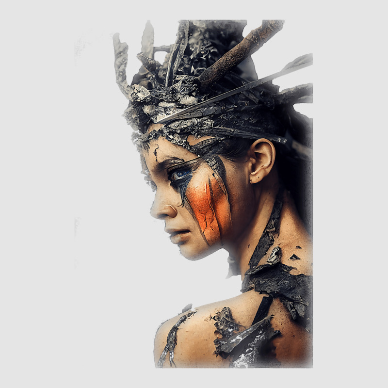 Beautiful Woman Warrior Wearing Damaged Scales A Battle T Shirt Exclusive T-shirt | Artistshot