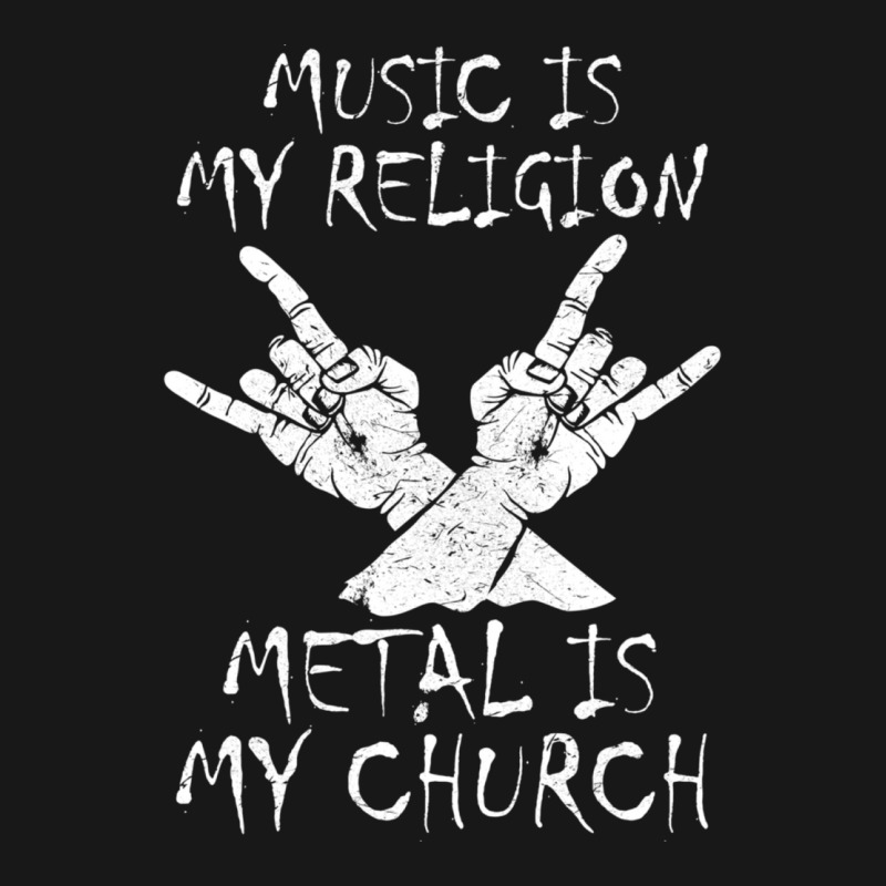 Metal Is My Church Heavy Metal Saying Gift Flannel Shirt by RubenGarcia | Artistshot