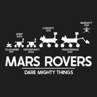 Mars Perseverance Rover Dare Mighty Things Landing Timeline Classic T-shirt | Artistshot