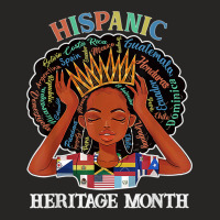 Hispanic Heritage Month Latina Girls Latino Countries Flags Ladies Fitted T-shirt | Artistshot